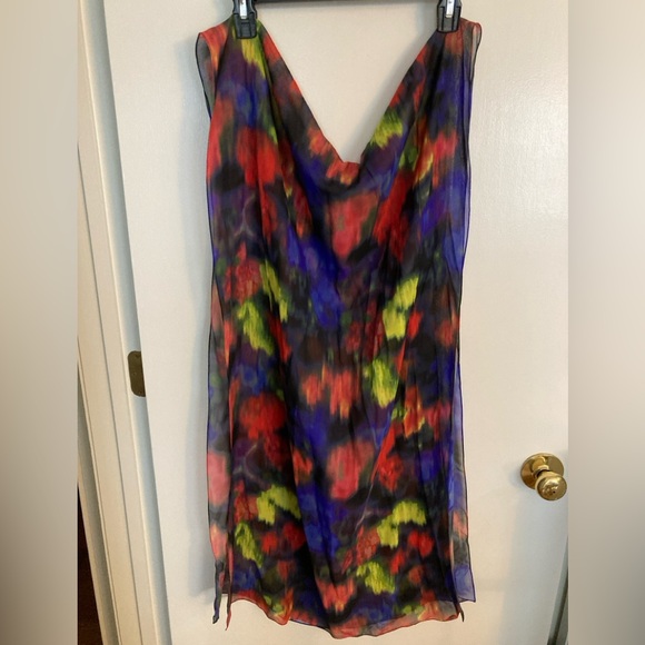 St. John Multi Color 3/4 Sleeve Top, With Matching Scarf - Picture 6 of 10